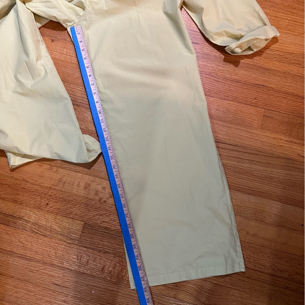 Zara Pale Yellow Long Sleeve Drawstring Jumpsuit - Picture 5 of 10